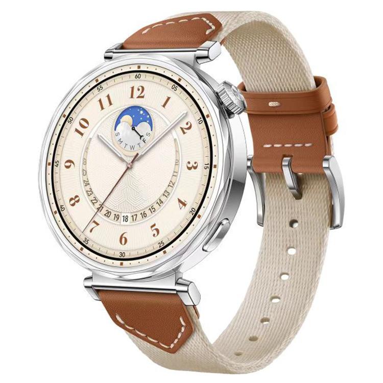 xDfind Hybrid Braid Leather Watch Band, For Huawei Watch GT 5 / 4 / 3 41mm