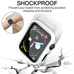 Coque de montre xDfind en polycarbonate givré ajouré, demi-couverture, pour Apple Watch Series 6/5/4/SE 44 mm, pour Apple Watch Series 6/5/4/SE 40 mm, pour Apple Watch Series 11 46 mm/10 46 mm, pour Apple Watch Series 11 42 mm/10 42 mm