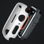 Coque de montre xDfind en polycarbonate givré ajouré, demi-couverture, pour Apple Watch Series 6/5/4/SE 44 mm, pour Apple Watch Series 6/5/4/SE 40 mm, pour Apple Watch Series 11 46 mm/10 46 mm, pour Apple Watch Series 11 42 mm/10 42 mm