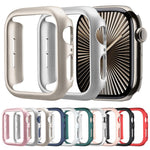 Coque de montre xDfind en polycarbonate givré ajouré, demi-couverture, pour Apple Watch Series 6/5/4/SE 44 mm, pour Apple Watch Series 6/5/4/SE 40 mm, pour Apple Watch Series 11 46 mm/10 46 mm, pour Apple Watch Series 11 42 mm/10 42 mm