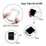 Coque de montre xDfind Candy en TPU, compatible avec Apple Watch Series 6/5/4/SE 44 mm, Apple Watch Series 6/5/4/SE 40 mm, Apple Watch Series 9/8/7 45 mm, Apple Watch Series 9/8/7 41 mm