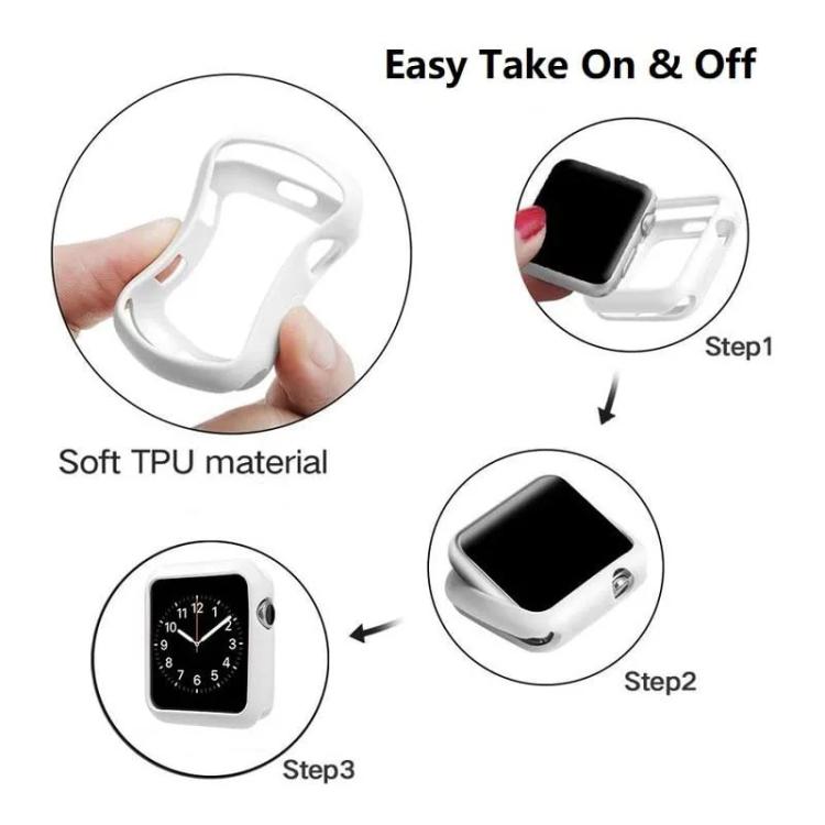 Coque de montre xDfind Candy en TPU, pour Apple Watch Series 3/2/1 38 mm et 42 mm
