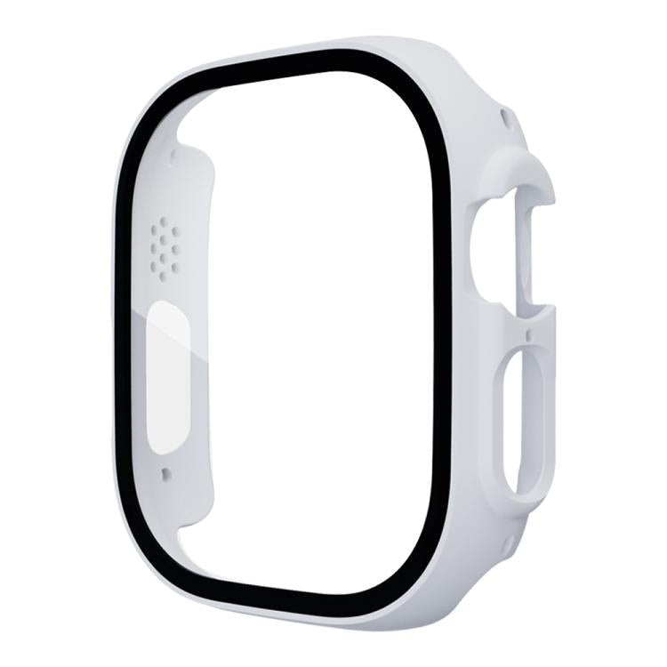 Protection d'écran xDfind en verre trempé avec boîtier en polycarbonate intégré, compatible avec Apple Watch Ultra 3/2/1 49 mm, Apple Watch Series 9/8/7 45 mm, Apple Watch Series 9/8/7 41 mm et Apple Watch Series 3/2/1 38 mm.