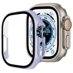Protection d'écran xDfind en verre trempé avec boîtier en polycarbonate intégré, compatible avec Apple Watch Ultra 3/2/1 49 mm, Apple Watch Series 9/8/7 45 mm, Apple Watch Series 9/8/7 41 mm et Apple Watch Series 3/2/1 38 mm.