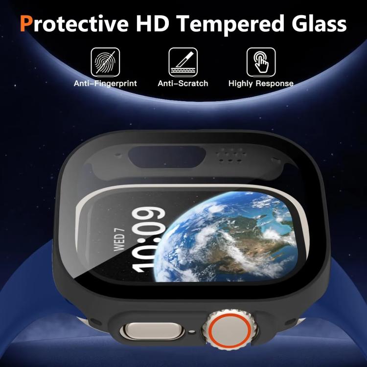 Protection d'écran en verre trempé xDfind avec boîtier en polycarbonate intégré, compatible avec Apple Watch Series 3/2/1 42 ​​mm