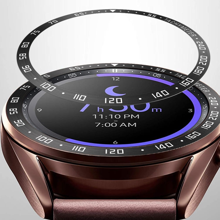 Bague de lunette en acier pour montre connectée, version E, pour Samsung Galaxy Watch 3 41mm, pour Samsung Galaxy Watch 3 45mm