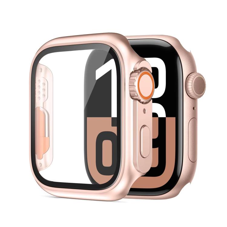 xDfind Change to Ultra 49mm Tempered Glass Film Integrated PC Watch Cover, For Apple Watch Series 6 / 5 / 4 / SE 44mm, For Apple Watch Series 9 / 8 / 7 45mm, For Apple Watch Series 9 / 8 / 7 41mm