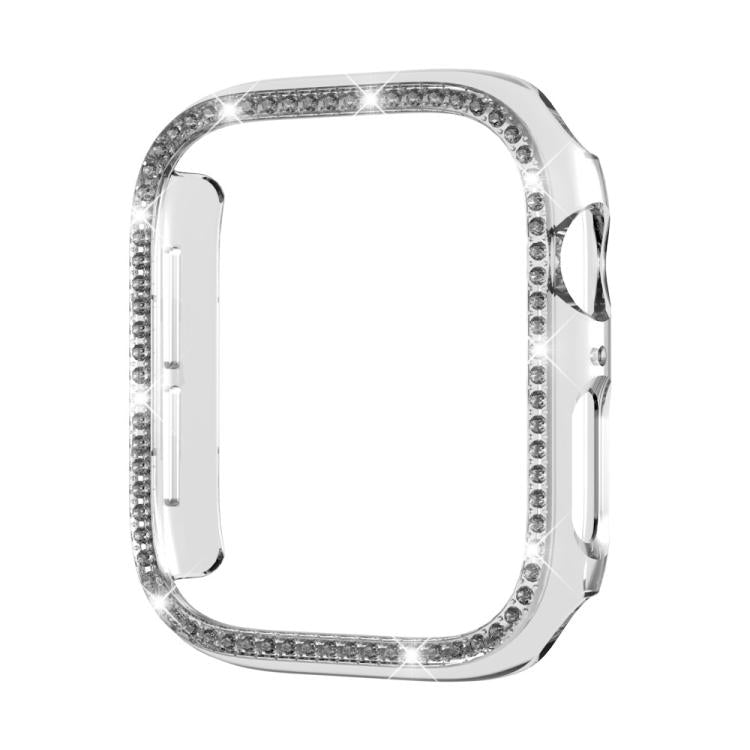 Boîtier de montre xDfind à motif diamant ajouré à une rangée, compatible avec Apple Watch Series 11 46 mm / 10 46 mm et Apple Watch Series 11 42 mm / 10 42 mm