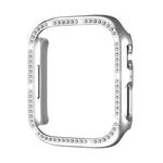 Boîtier de montre xDfind à motif diamant ajouré à une rangée, compatible avec Apple Watch Series 11 46 mm / 10 46 mm et Apple Watch Series 11 42 mm / 10 42 mm
