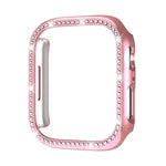 Boîtier de montre xDfind à motif diamant ajouré à une rangée, compatible avec Apple Watch Series 11 46 mm / 10 46 mm et Apple Watch Series 11 42 mm / 10 42 mm