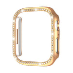 Boîtier de montre xDfind à motif diamant ajouré à une rangée, compatible avec Apple Watch Series 11 46 mm / 10 46 mm et Apple Watch Series 11 42 mm / 10 42 mm