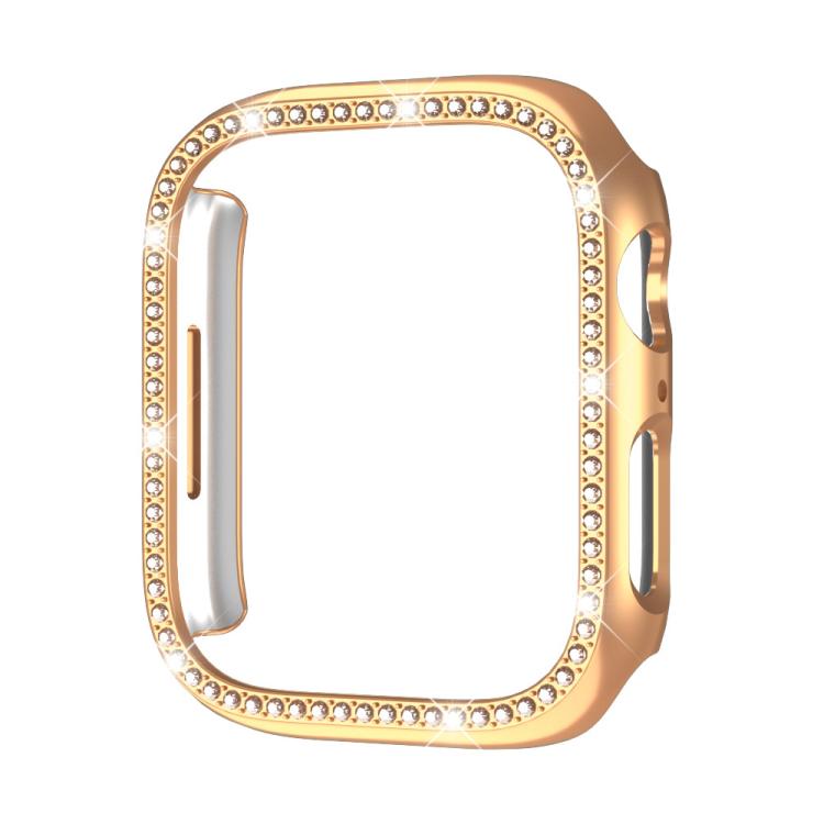 Boîtier de montre xDfind à motif diamant ajouré à une rangée, compatible avec Apple Watch Series 11 46 mm / 10 46 mm et Apple Watch Series 11 42 mm / 10 42 mm