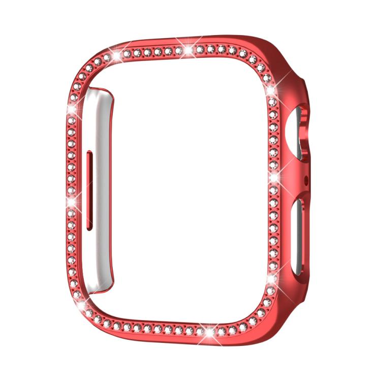 Boîtier de montre xDfind à motif diamant ajouré à une rangée, compatible avec Apple Watch Series 11 46 mm / 10 46 mm et Apple Watch Series 11 42 mm / 10 42 mm