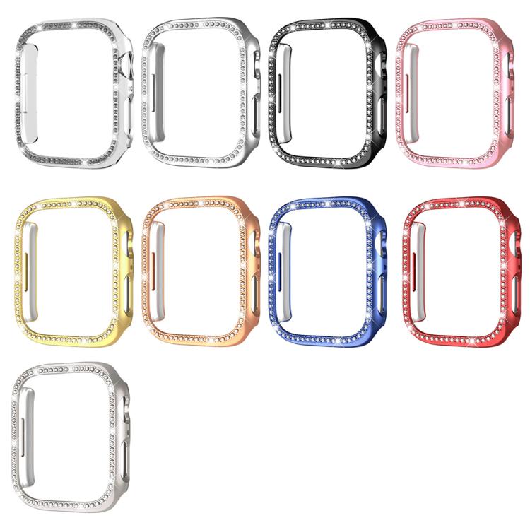 Boîtier de montre xDfind à motif diamant ajouré à une rangée, compatible avec Apple Watch Series 11 46 mm / 10 46 mm et Apple Watch Series 11 42 mm / 10 42 mm