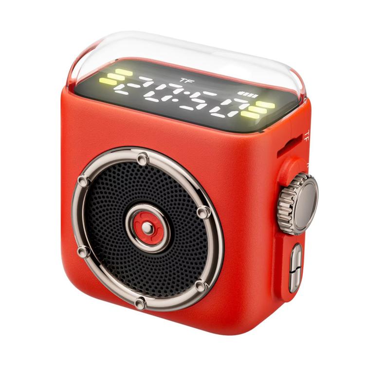 Enceinte Bluetooth sans fil portable P6 5.0 avec horloge et veilleuse