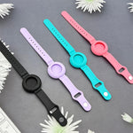 xDfind Housse de protection en silicone texturé football, style bracelet, anti-perte, pour AirTag 2ème génération / AirTag 1ère génération
