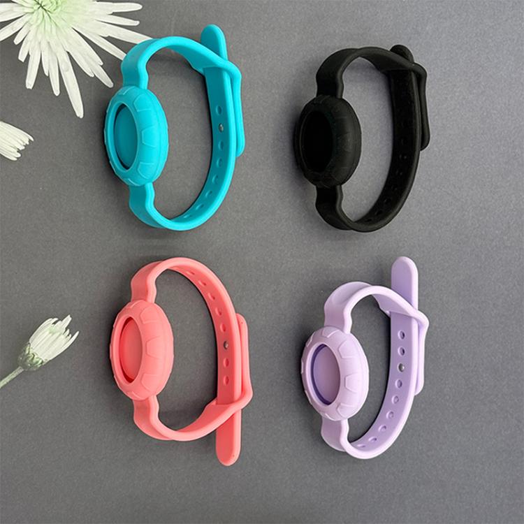 xDfind Housse de protection en silicone texturé football, style bracelet, anti-perte, pour AirTag 2ème génération / AirTag 1ère génération