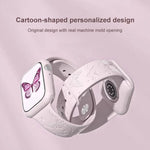 Bracelet de montre en silicone xDfind avec gravure laser 3D, compatible avec Apple Watch 42/44/45/46/49 mm et Apple Watch 38/40/41/S11 42 mm.