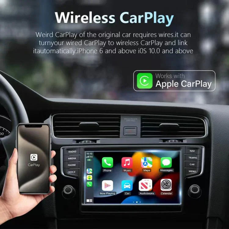 Boîtier intelligent de voiture pour CarPlay et Android Auto filaire vers sans fil