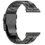 Bracelet de montre en alliage de titane bicolore détachable de 26 mm de large avec fermoir de sécurité, pour Apple Watch 46 mm / 49 mm / 45 mm / 44 mm