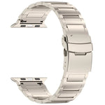 Bracelet de montre en alliage de titane avec fermoir de sécurité à dégagement rapide en forme de I, compatible avec les Apple Watch 46 mm / 49 mm / 45 mm / 44 mm et 42 mm / 41 mm / 40 mm / 38 mm.