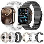 Bracelet de montre en alliage de titane avec fermoir de sécurité à dégagement rapide en forme de I, compatible avec les Apple Watch 46 mm / 49 mm / 45 mm / 44 mm et 42 mm / 41 mm / 40 mm / 38 mm.