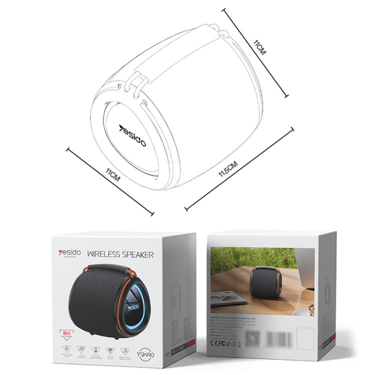 Mini enceinte Bluetooth portable Yesido YSW40 8W, YSW40