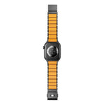 Bracelet de montre en acier inoxydable avec boucle magnétique Norman intégrée et une seule perle, pour Apple Watch 46 mm / 49 mm / 45 mm / 44 mm