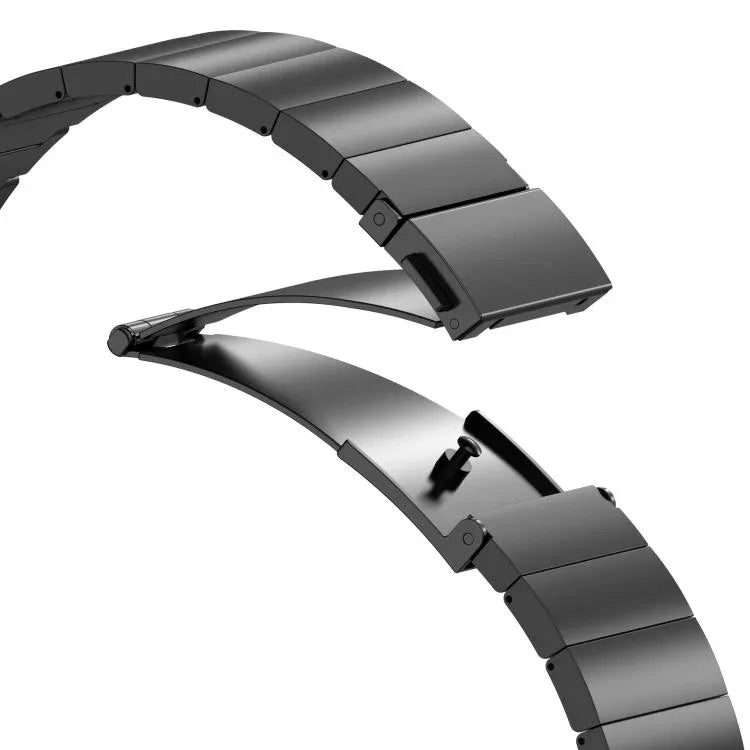 Bracelet de montre en alliage de titane avec boucle plate à dégagement rapide à une bille, compatible avec les Apple Watch 46 mm / 49 mm / 45 mm / 44 mm et 42 mm / 41 mm / 40 mm / 38 mm.