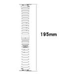 Bracelet de montre en alliage de titane avec boucle plate à dégagement rapide à une bille, compatible avec les Apple Watch 46 mm / 49 mm / 45 mm / 44 mm et 42 mm / 41 mm / 40 mm / 38 mm.