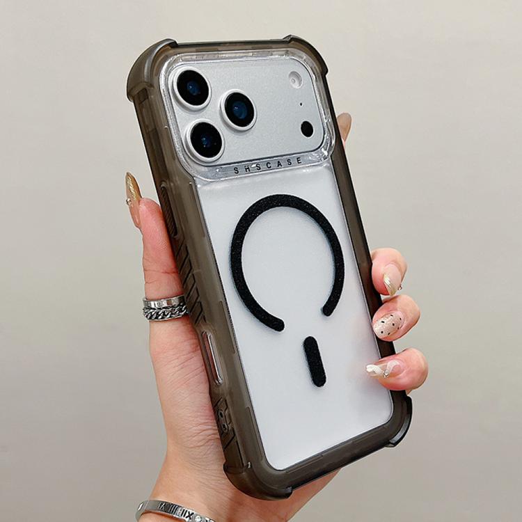 Coque de téléphone MagSafe hybride 3-en-1 en PC et TPU mat transparent, pour iPhone 17 Pro Max, pour iPhone 17 Pro, pour iPhone 17, pour iPhone Air, pour iPhone 16 Pro Max, pour iPhone 16 Pro, pour iPhone 16 Plus, pour iPhone 16