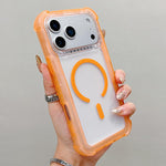 Coque de téléphone MagSafe hybride 3-en-1 en PC et TPU mat transparent, pour iPhone 17 Pro Max, pour iPhone 17 Pro, pour iPhone 17, pour iPhone Air, pour iPhone 16 Pro Max, pour iPhone 16 Pro, pour iPhone 16 Plus, pour iPhone 16