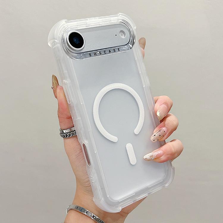 Coque de téléphone MagSafe hybride 3-en-1 en PC et TPU mat transparent, pour iPhone 17 Pro Max, pour iPhone 17 Pro, pour iPhone 17, pour iPhone Air, pour iPhone 16 Pro Max, pour iPhone 16 Pro, pour iPhone 16 Plus, pour iPhone 16