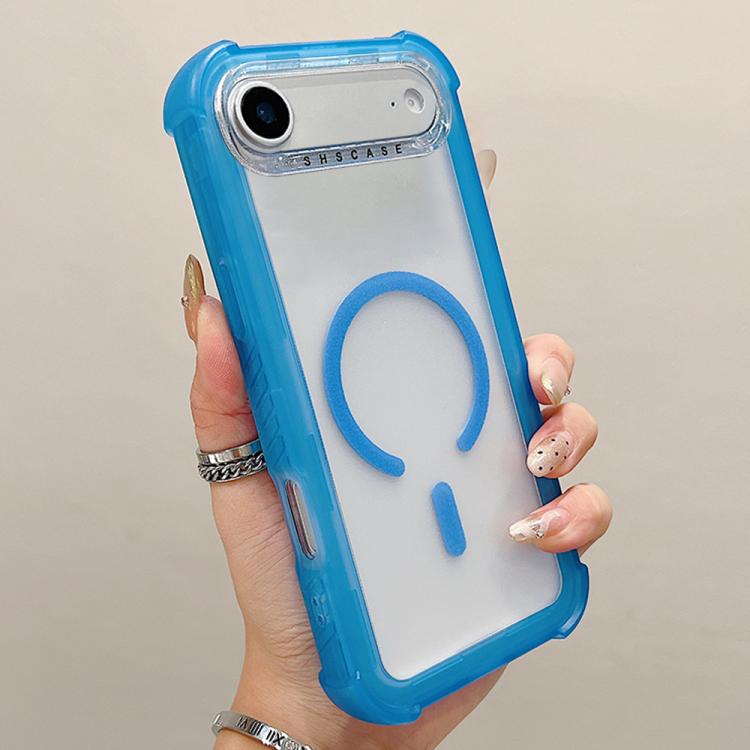 Coque de téléphone MagSafe hybride 3-en-1 en PC et TPU mat transparent, pour iPhone 17 Pro Max, pour iPhone 17 Pro, pour iPhone 17, pour iPhone Air, pour iPhone 16 Pro Max, pour iPhone 16 Pro, pour iPhone 16 Plus, pour iPhone 16
