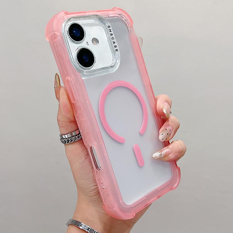Coque de téléphone MagSafe hybride 3-en-1 en PC et TPU mat transparent, pour iPhone 17 Pro Max, pour iPhone 17 Pro, pour iPhone 17, pour iPhone Air, pour iPhone 16 Pro Max, pour iPhone 16 Pro, pour iPhone 16 Plus, pour iPhone 16