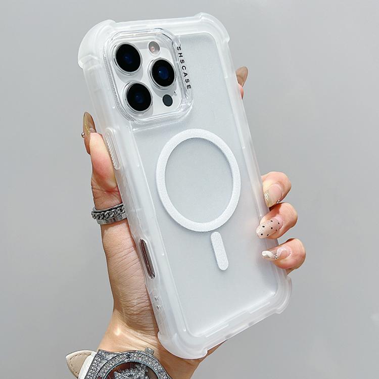 Coque de téléphone MagSafe hybride 3-en-1 en PC et TPU mat transparent, pour iPhone 17 Pro Max, pour iPhone 17 Pro, pour iPhone 17, pour iPhone Air, pour iPhone 16 Pro Max, pour iPhone 16 Pro, pour iPhone 16 Plus, pour iPhone 16