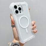 Coque de téléphone MagSafe hybride 3-en-1 en TPU mat transparent, pour iPhone 15 Pro Max, pour iPhone 15 Pro, pour iPhone 15 Plus, pour iPhone 15, pour iPhone 14 Plus, pour iPhone 14, pour iPhone 14 Pro, pour iPhone 14 Pro Max