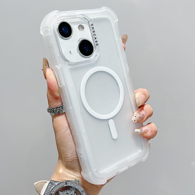 Coque de téléphone MagSafe hybride 3-en-1 en TPU mat transparent, pour iPhone 15 Pro Max, pour iPhone 15 Pro, pour iPhone 15 Plus, pour iPhone 15, pour iPhone 14 Plus, pour iPhone 14, pour iPhone 14 Pro, pour iPhone 14 Pro Max