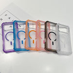 Coque de téléphone MagSafe hybride 3-en-1 en PC et TPU mat transparent, pour iPhone 17 Pro Max, pour iPhone 17 Pro, pour iPhone 17, pour iPhone Air, pour iPhone 16 Pro Max, pour iPhone 16 Pro, pour iPhone 16 Plus, pour iPhone 16