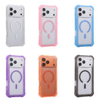 Coque de téléphone MagSafe hybride 3-en-1 en PC et TPU mat transparent, pour iPhone 17 Pro Max, pour iPhone 17 Pro, pour iPhone 17, pour iPhone Air, pour iPhone 16 Pro Max, pour iPhone 16 Pro, pour iPhone 16 Plus, pour iPhone 16