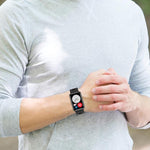 xDfind Solid Color Silver Steel Buckle Silicone Watch Band, For Huawei Watch Fit New