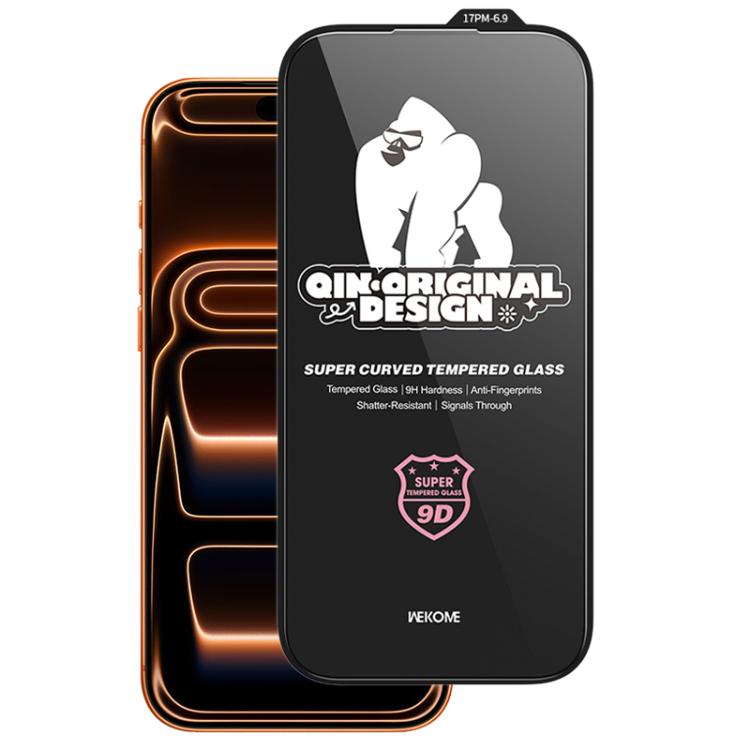 WK WTP-120 Qin Series Film en verre trempé HD incurvé grand arc 9D, pour iPhone 17 Pro Max, pour iPhone 17 Pro, pour iPhone 17 / 16 Pro, pour iPhone Air