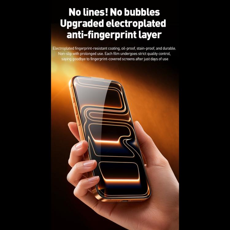 WK WTP-120 Qin Series Film en verre trempé HD incurvé grand arc 9D, pour iPhone 17 Pro Max, pour iPhone 17 Pro, pour iPhone 17 / 16 Pro, pour iPhone Air
