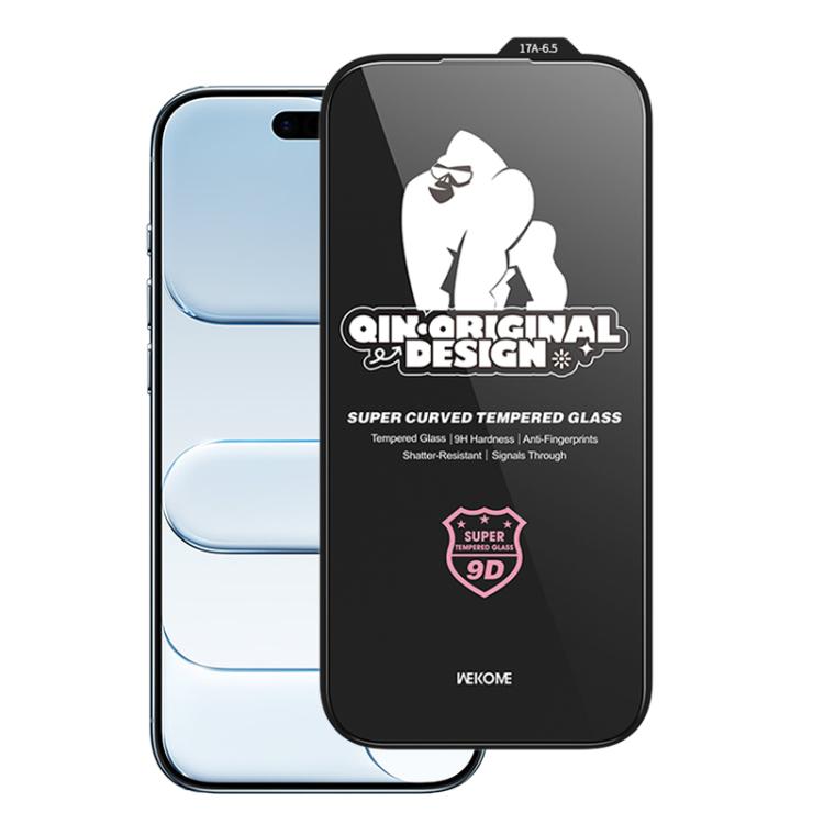 WK WTP-120 Qin Series Film en verre trempé HD incurvé grand arc 9D, pour iPhone 17 Pro Max, pour iPhone 17 Pro, pour iPhone 17 / 16 Pro, pour iPhone Air