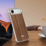 Coque de téléphone MagSafe J TRIBE sans cadre en métal avec texture bois, Pour iPhone 17 Pro Max, Pour iPhone 17 Pro, Pour iPhone 17, Pour iPhone Air, Pour iPhone 16 Pro Max, Pour iPhone 16 Pro, Pour iPhone 15 Pro Max, Pour iPhone 15 Pro
