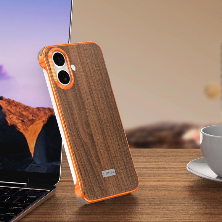 Coque de téléphone MagSafe J TRIBE sans cadre en métal avec texture bois, Pour iPhone 17 Pro Max, Pour iPhone 17 Pro, Pour iPhone 17, Pour iPhone Air, Pour iPhone 16 Pro Max, Pour iPhone 16 Pro, Pour iPhone 15 Pro Max, Pour iPhone 15 Pro