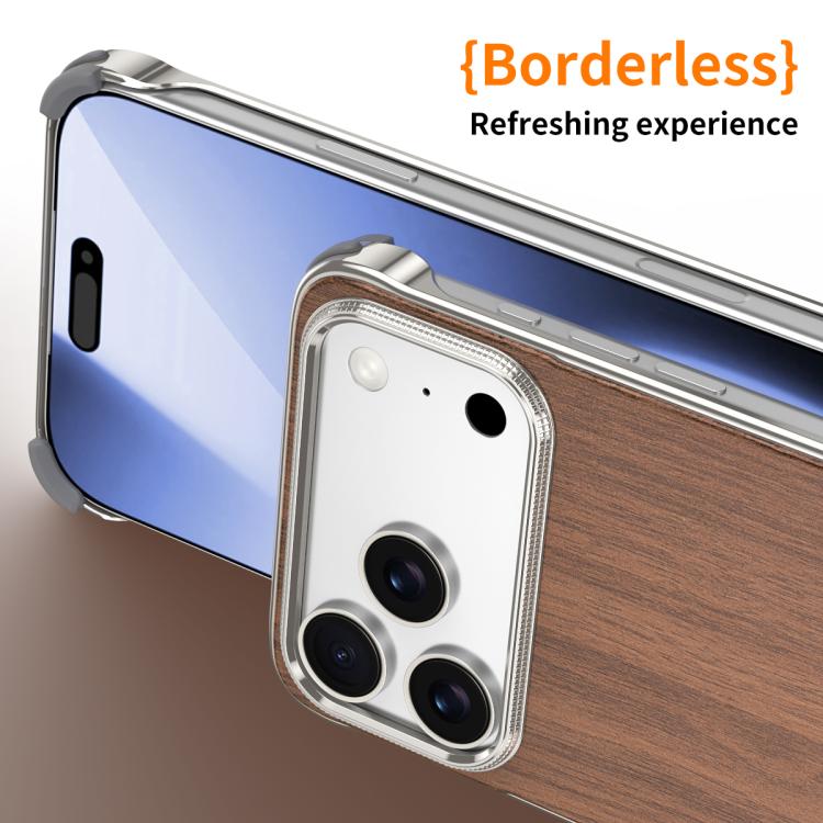 Coque de téléphone MagSafe J TRIBE sans cadre en métal avec texture bois, Pour iPhone 17 Pro Max, Pour iPhone 17 Pro, Pour iPhone 17, Pour iPhone Air, Pour iPhone 16 Pro Max, Pour iPhone 16 Pro, Pour iPhone 15 Pro Max, Pour iPhone 15 Pro