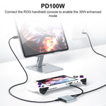 V77G 4K 60Hz USB-C / Type-C vers double Type-C, PD 100W, USB 3.0 Adaptateur convertisseur de charge pour lunettes AR