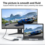 V77G 4K 60Hz USB-C / Type-C vers double Type-C, PD 100W, USB 3.0 Adaptateur convertisseur de charge pour lunettes AR