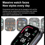 Montre connectée Bluetooth D12 avec écran TFT 2,01 pouces et écouteurs intégrés, compatible avec les appels sans fil